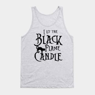 Black Flame Candle Tank Top